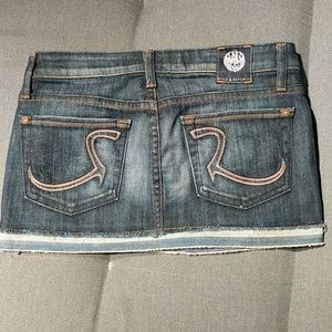 R&R Mini Jean Skirt